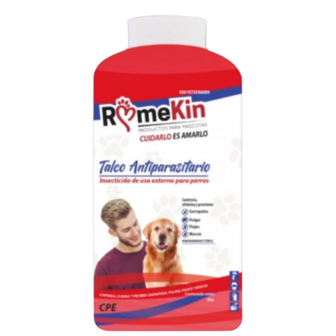 Talco antiparasitario Romekin 50gr