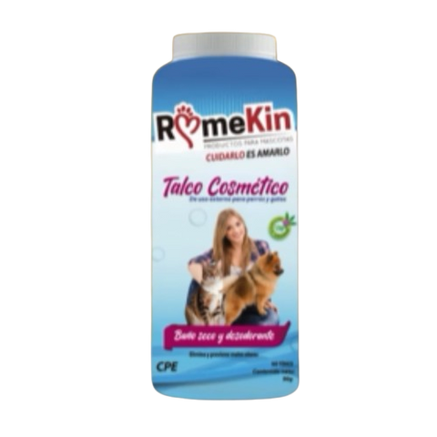 Talco cosmético Romekin 50gr
