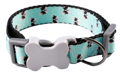 Collar con estampado bull dog