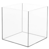 Acuario de vidrio tipo cubo