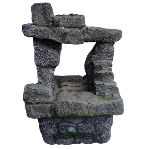 Adorno pozo de piedra