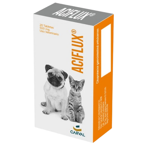 Aciflux Carval 20 tabletas de 500mg