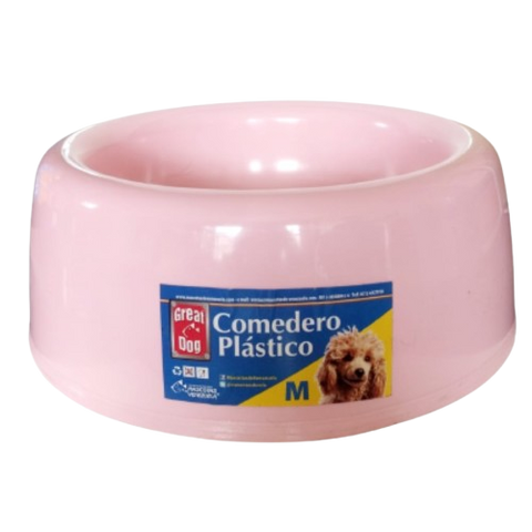 Comedero de plástico grande Great Dog