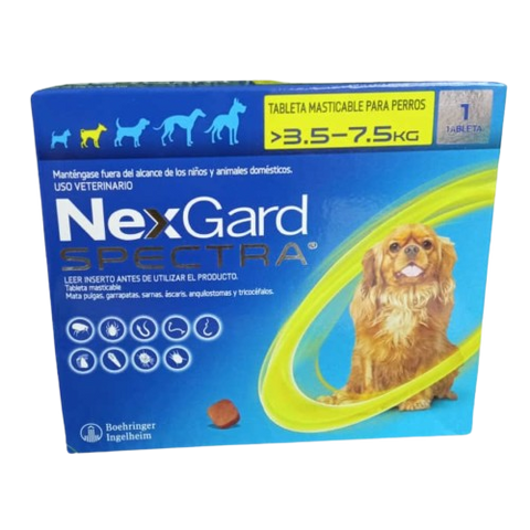Nexgard Spectra 3,5 a 7,5kg