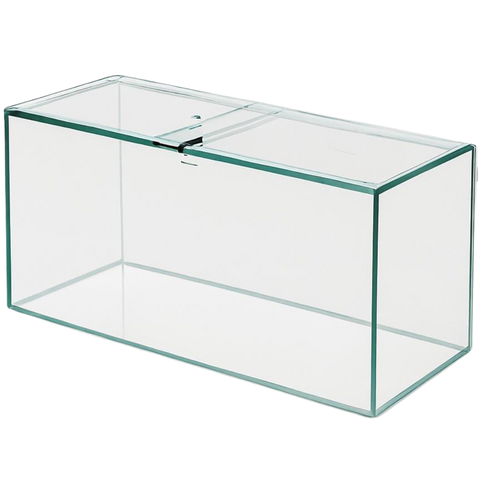 Acuario de vidrio rectangular