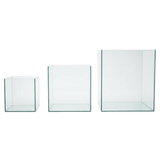 Acuario de vidrio tipo cubo