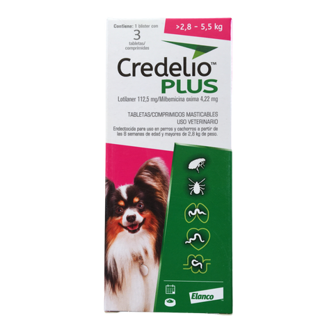 Credelio Plus 2,8 a 5,5 kg (E)