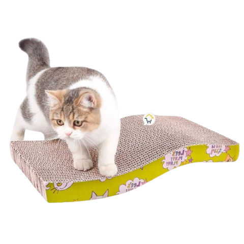 Rascador para gatos en forma ondulado