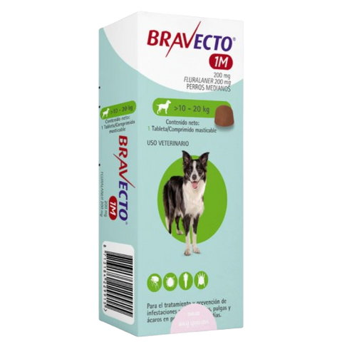 Bravecto 1M 10 a 20kg