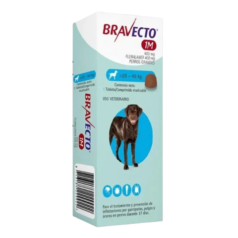 Bravecto 1M 20 a 40kg