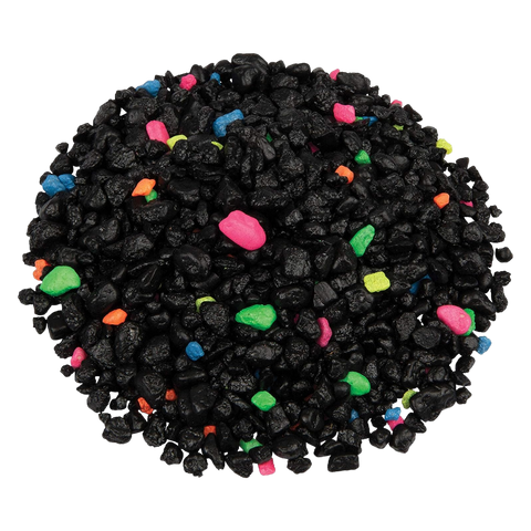 Grava Negra Fluorescente GloFish  2,28 Kg