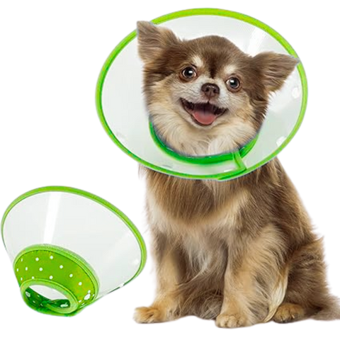 Collar isabelino verde para mascota