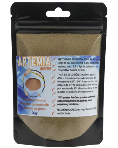 Quistes de artemia para eclosionar