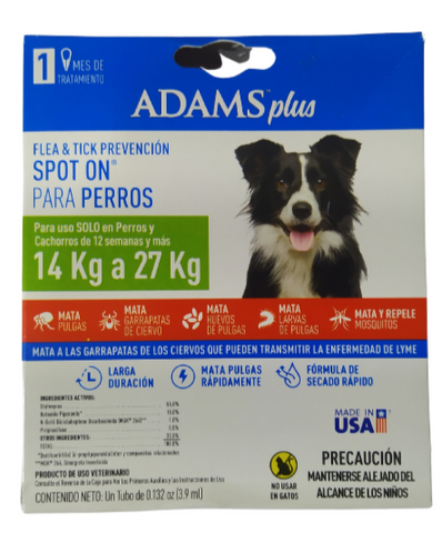 Pipeta Adams Plus 14kg A 27kg